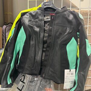 Brand New Dainese Racing 4 Lady Leather Motorcycle Jacket - Size 42